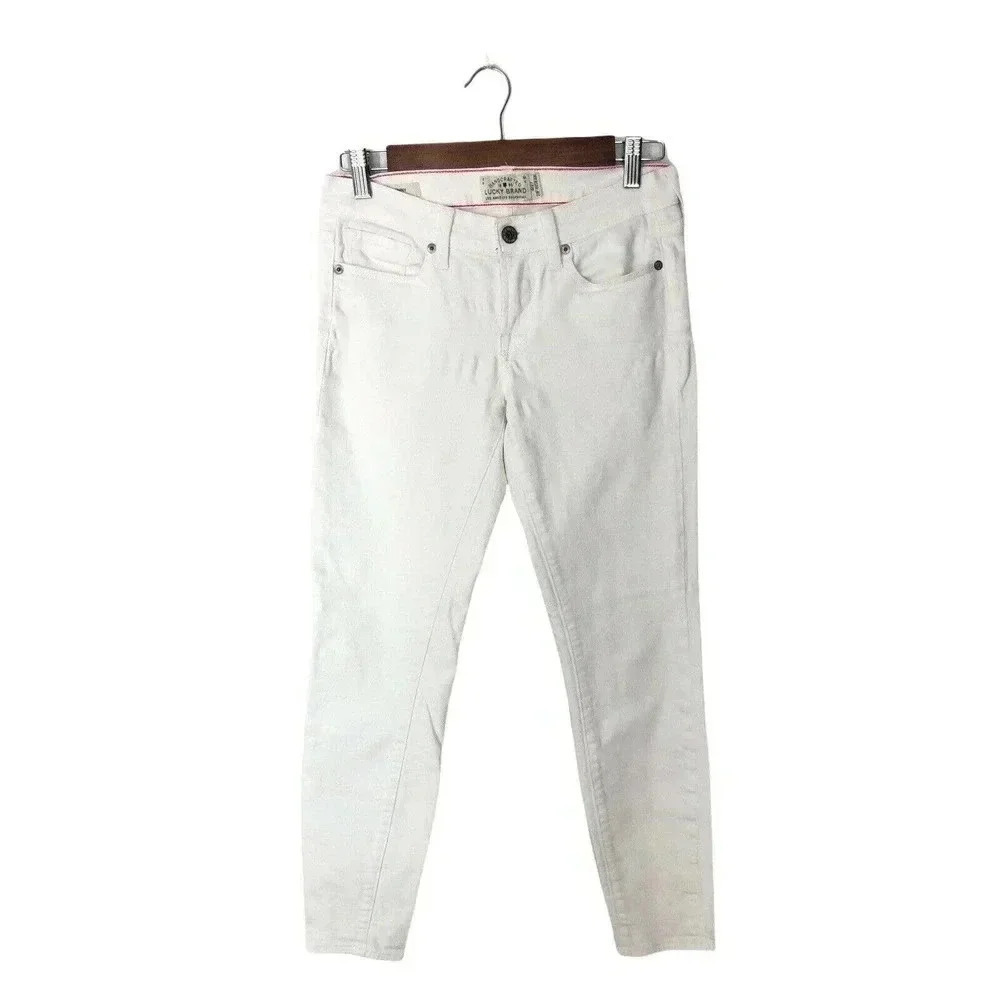 Lucky Brand Jeans 4/27 Womens Charlie Skinny Denim White Nordstrom